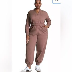 Dusty Rose Jogger Jumpsuit NWOT